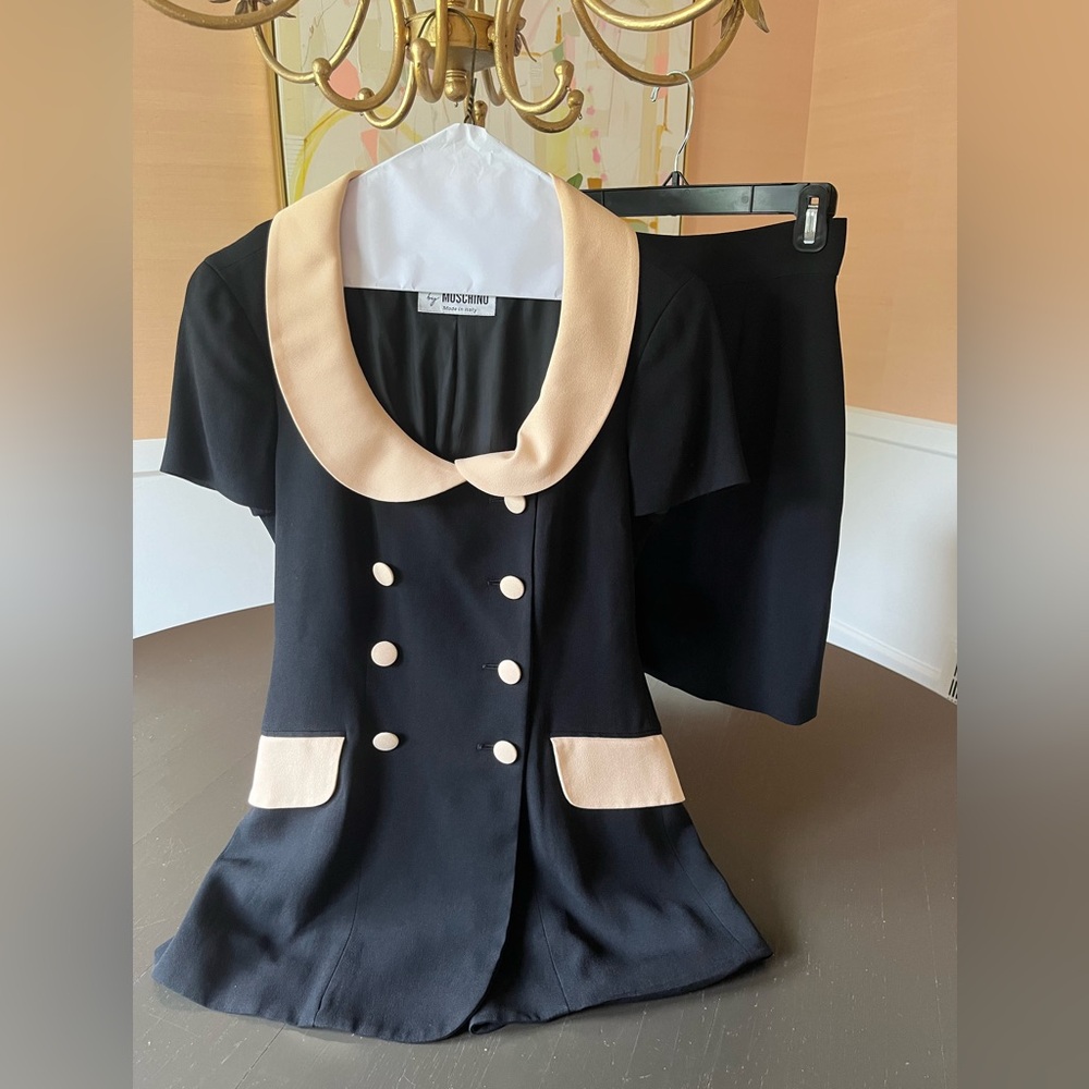 Vintage Moschino cheap and chic suit/ women’s blazer and skirt